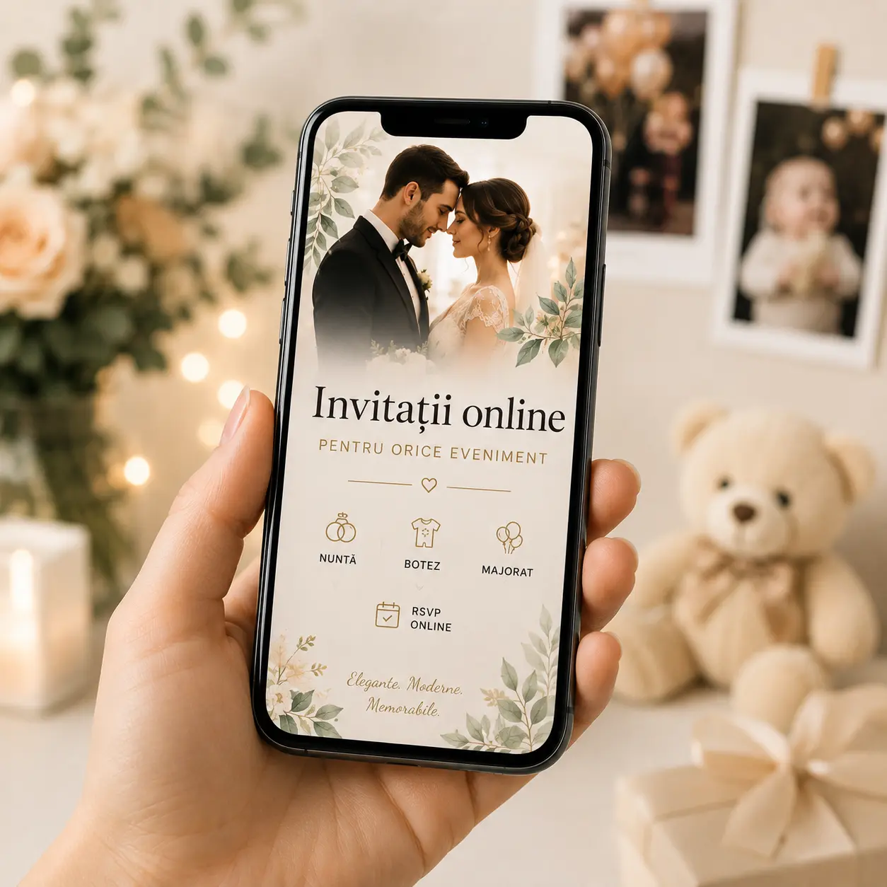 Invitații online pentru nuntă
