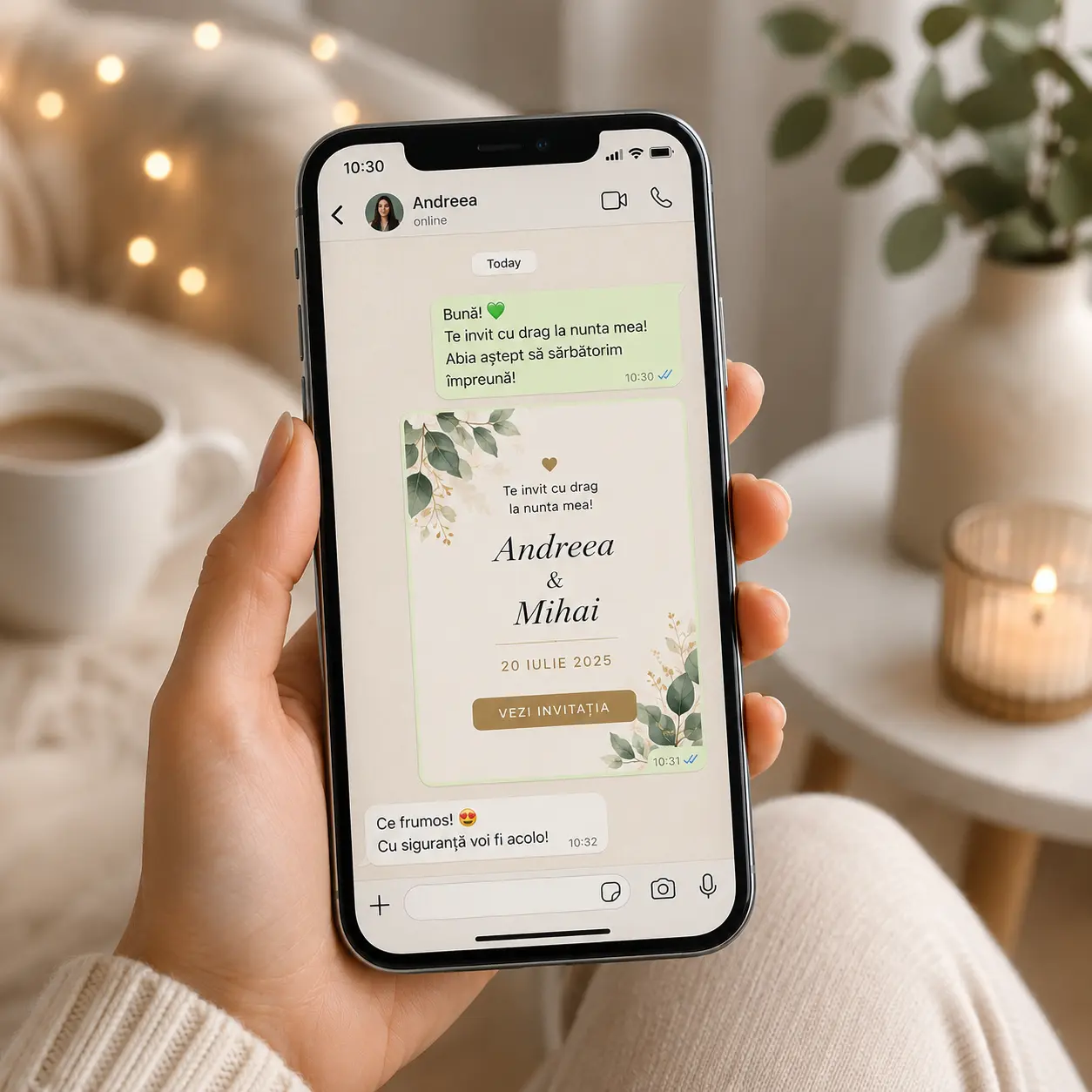 Invitații WhatsApp