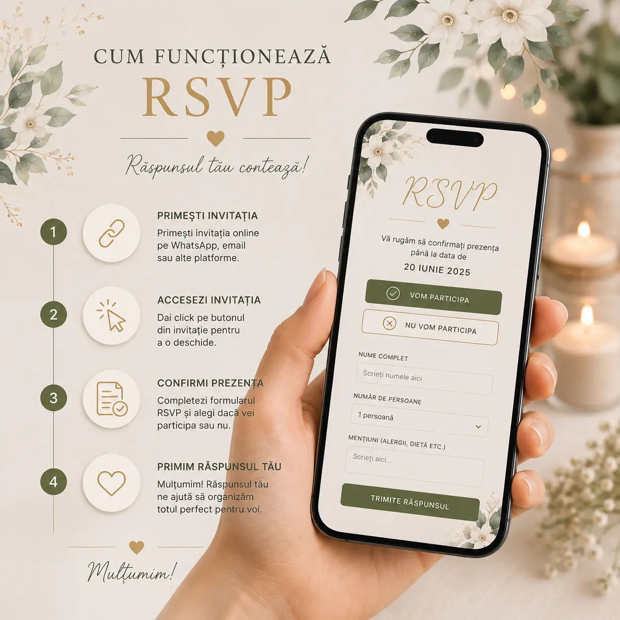 Cum funcționează RSVP online