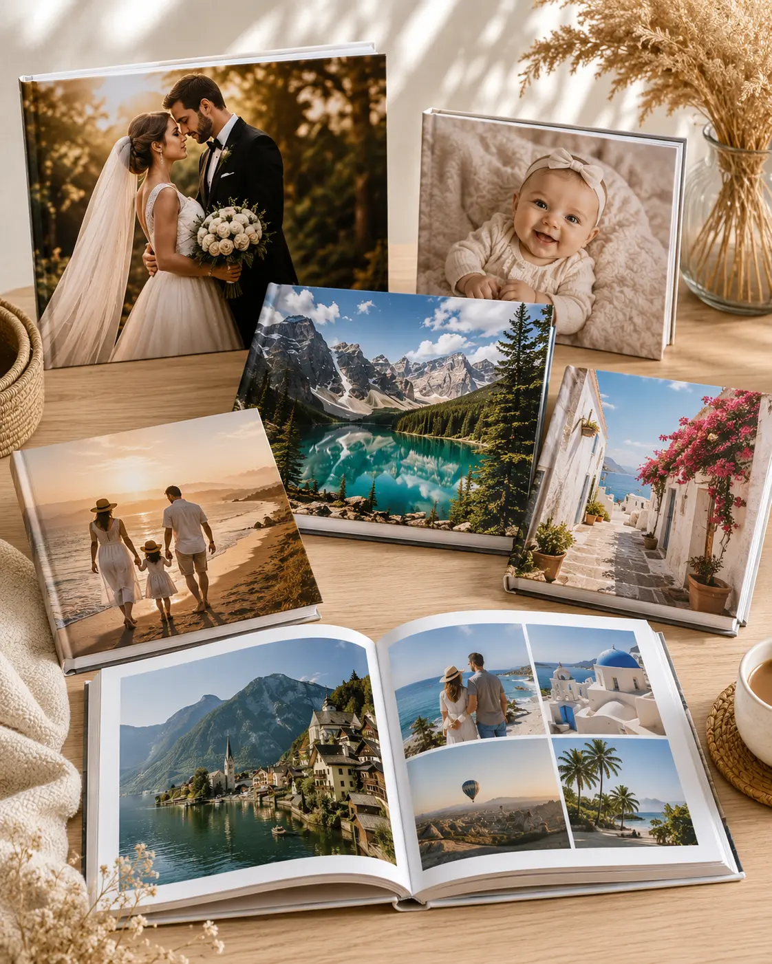 Fotocarte premium personalizată Inviro, cu copertă hardcover și pagini fotografice